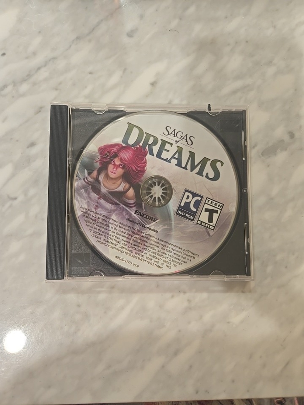 Sagas: Dreams PC Game Disc - Pink Artwork